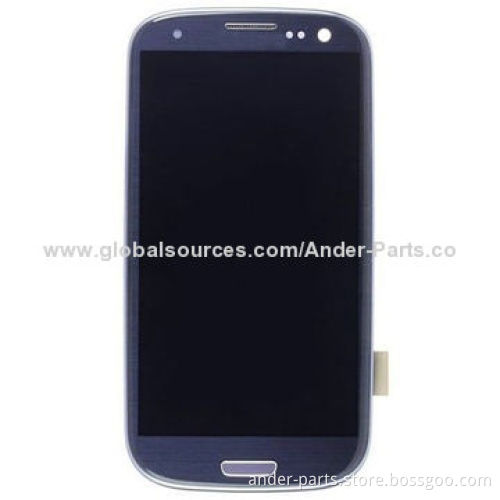 For Samsung Galaxy S3 I9300 LCD Display + Digitizer Screen Assembly + Frame, Various Colors